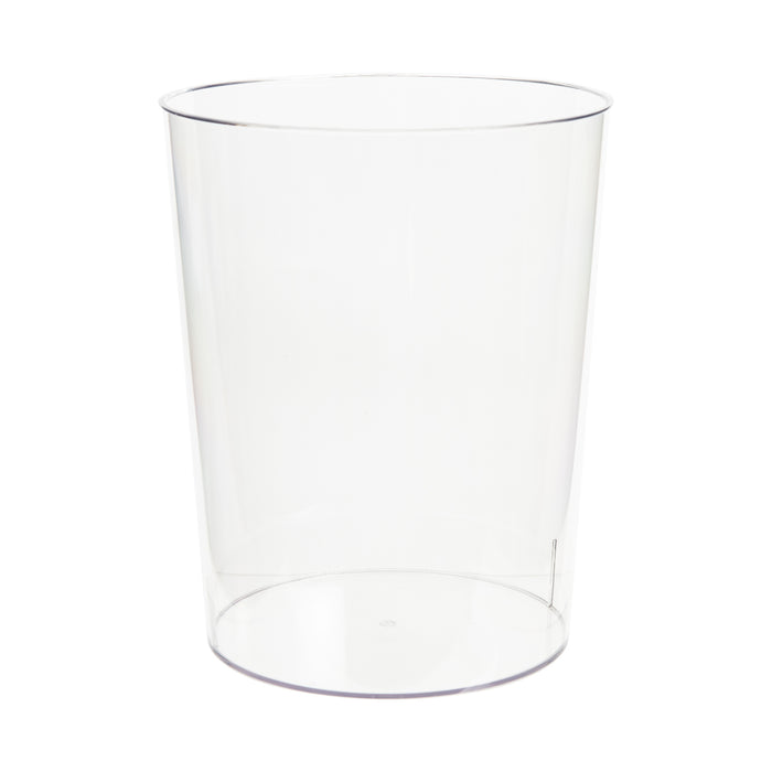 Clear Modern trash Rubbish Bin for Bedroom, Bathroom or Office