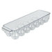 Clear Fridge Egg Organiser Tray. Egg holder and storage tray for 14 eggs