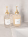 500ml Clear Glass Pump Bottle with Gold Pump Add a touch of elegance to your kitchen, laundry or bathroom with this beautiful glass pump bottle featuring a gold pump