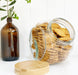 Little label co snack jar. Air tight pantry jar. Breakfast cereal storage. 4 litre  glass food storage  jar with bamboo lid