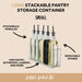 LONG Stackable Pantry Storage Container - Small for pantry organisation and kitchen storage