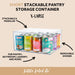 SHORT Stackable Pantry Storage Container for pantry and kitchen organisation