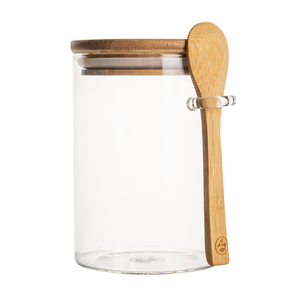 Pebbly Storage Jar with Spoon - Interismo Online Shop Global