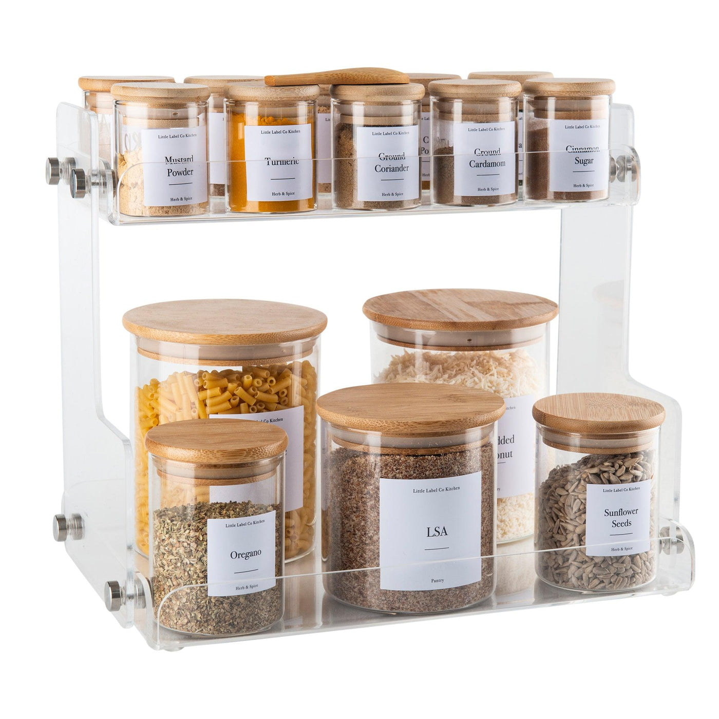 Acrylic 2-Tier Shelf Organiser | Pantry Storage | Kitchen Organisation ...