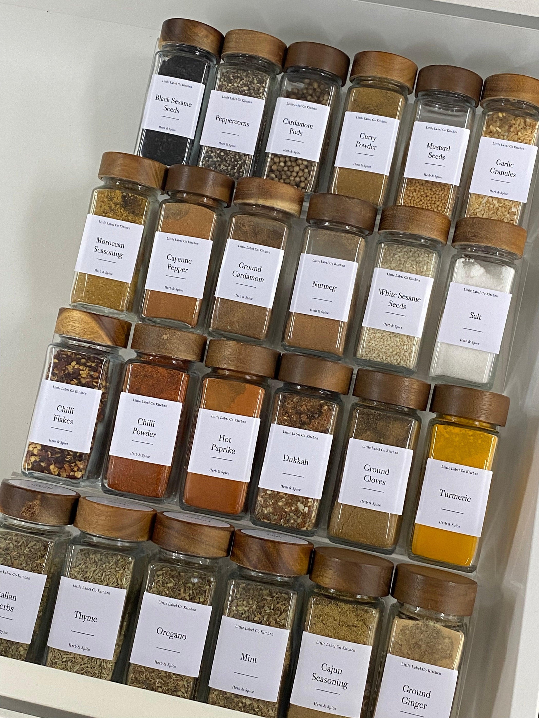 Acrylic Herb & Spice Drawer Organiser – Little Label Co