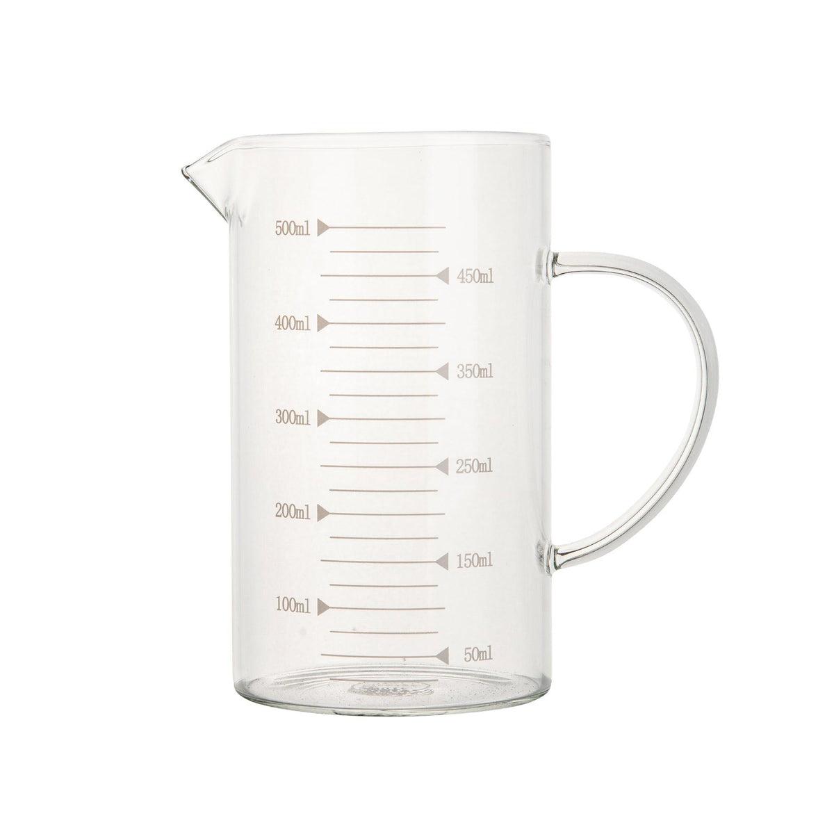 OnePine 500ml Glass Measuring Cup with Lid, Measuring Jug for Kitchen