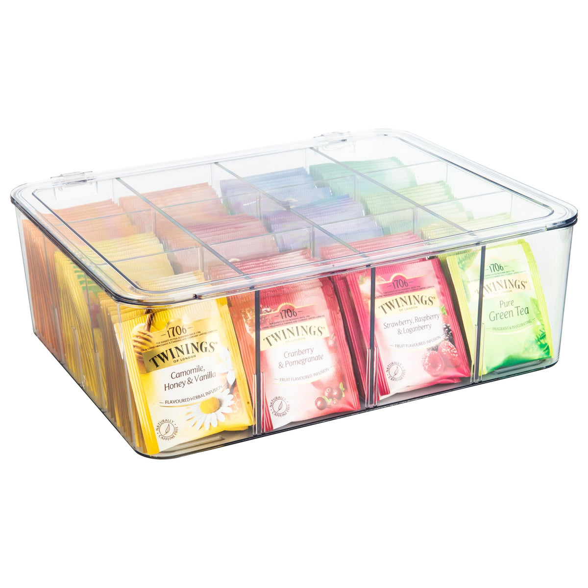 Multipurpose Plastic Storage Box with 8 Removable Dividers